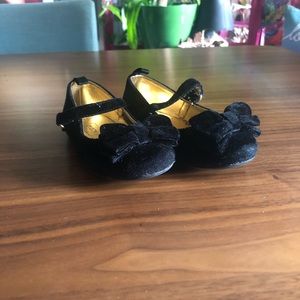 Black velvet dress shoes